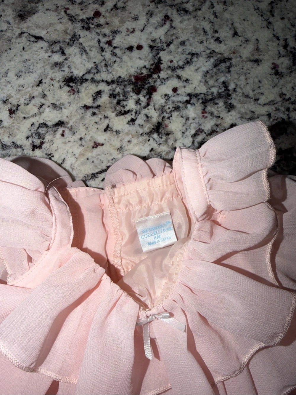 Edgehill Collection Light Pink Ruffle Romper - Picture 2 of 4